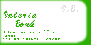 valeria bonk business card